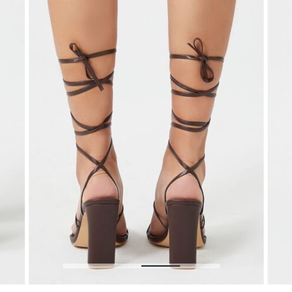 Lace-Up Block Heels - Picture 3 of 11